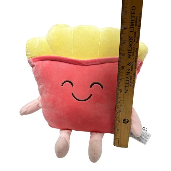 Miniso Life French Fries Plush Pink Yellow 14 inch Food Series w Tag - Picture 8 of 8